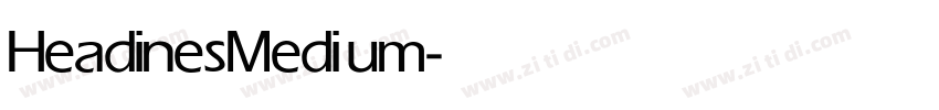 Headines Medium字体转换